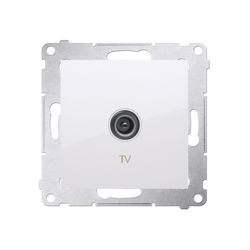 Simon 54 Premium Priză albă de antenă TV simplă (modulară) DAK1.01/11