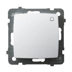 Comutator alb „sonerie” Ospel Karo lP-6S/m/00