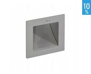 LED Soleo argint aluminiu pătrat din aluminiu pătrat scara de bază lampă Italux DL-E02/SY