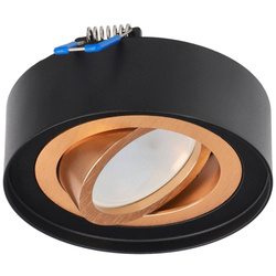 SKAND MINI 1 Black Gold IP20 spot circular de plafon alb EDO777547 Edo Solutions