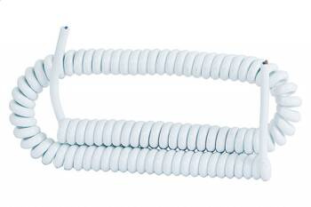 Cablu spiralat 05VVVH8-F 3x1,5 - 5m alb F-electro