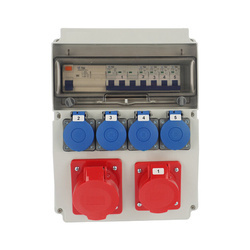 Tablou de distribuție pentru clădiri echipat cu ASTAT LC 684 12 module, IP65, 16/5, 32/5, 4x230V SCHUKO IP44, R4P40A tip A, 3FC16Ax1, 1FC16Ax4, întrerupătoare LC
