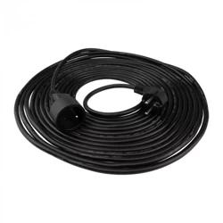 Cablu prelungitor 1 priză 10m împământat 3x1.5mm2 negru Eco Light