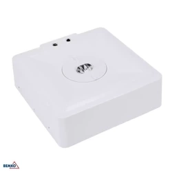 Corp de iluminat de urgență SKALER pătrat 3W coridor optic IP40 autotest 2H CNBOP Luxmena