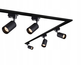 KIT COMPLET DE CALEA FERATĂ CU REFLECTORI NEGRU (1,90 + șină de 1,90 m + 5 reflectoare) SISTEM DE CALEA FERATĂ
