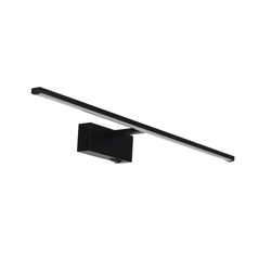 Aplică de baie cu întrerupător deasupra oglinzii KANARYA-12 LED 12W 850lm 4200K IP45 negru | HOROZ