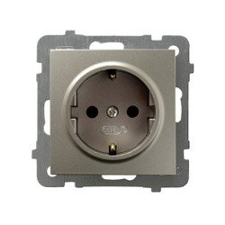 Priză unică cu împământare schuko As GP-1GS/m/45