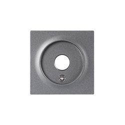 Capac priză SAT argintiu, seria ViP ViPlast