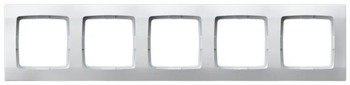 Ramă 5 module albă Ospel Karo R-5S/00