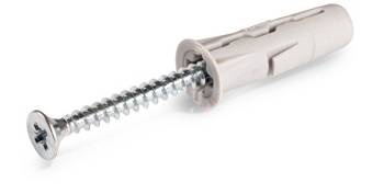 Șurub universal UNO 10 mm cu șurub 60 mm pachet de carton 100 buc.