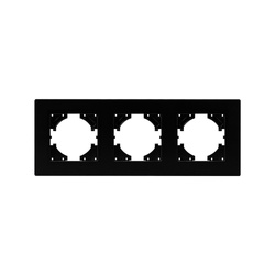 Ramă triplă ABS neagră, seria ViP ViPlast