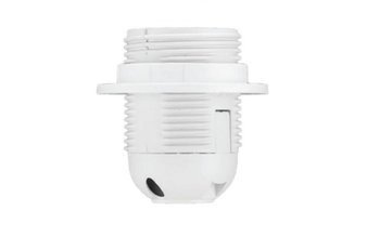 Soclu termoplastic E27 cu flanșă albă D.3006B Pawbol