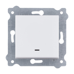 Întrerupător unic cu iluminare Alb 201/01E EXEN