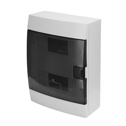 Tablou de distribuție montat la suprafață 16 module fum alb HOROZ