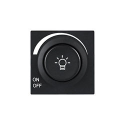 Capac dimmer negru, seria ViP ViPlast