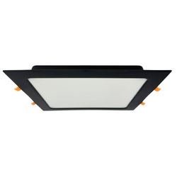 Corp de iluminat încastrat LED ALEXIS-SQ 30W 3000lm IP20 CCT, pătrat, negru | HOROZ