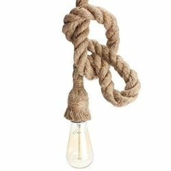 Lampă suspendată E27 cu coardă simplă și minimalistă industrială Pendant-Hemp Rope VT-7118 3754 V-TAC