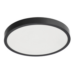 Plafond PERETI 18W inel negru 29,5 cm, 3000K culoare caldă, 1800lm, IP44, 220-240V EDO777611 EDO Solutions