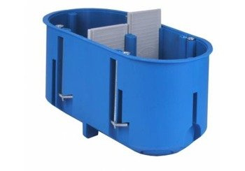 Cutie de instalare pentru pereți goi, plăci de gips-carton 2x 60 mm adâncime Multibox dublu Simet P2x60D