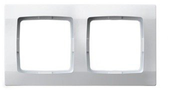 Ramă dublă albă Ospel Karo R-2S/00