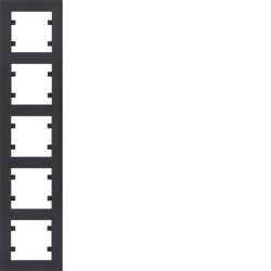 intense Ramka 5-krotna pionowa, czarny WL5653 Lumina Hager