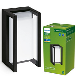 Lampă de perete pentru fațadă în aer liber LED PYRONA 12W 2700K 1500lm IP44 negru Philips