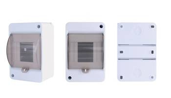 S4 (1x4) UNITATE MODULATĂ PE SUPRAFAȚĂ CU UȘĂ ȘI placă de prindere N+PE IP40