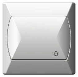 Comutator alb „lumină” Ospel Akcent lP-5A/00