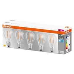 Set 5x Becuri LED Filament E27 6,5W 4000K 806lm Osram