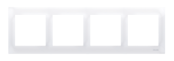 Simon 54 Premium Ramă albă 4 căi universală IP20/IP44, DR4/11