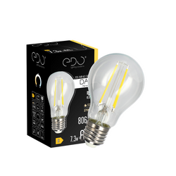 DARI LED Filament decorativ 7.3W, E27, 2700K, 806lm, 230V, CLEAR A60, EDO777627 EDO Solutions