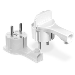 Ștecher demontabil, plat înclinat; WT-16UP WHITE
