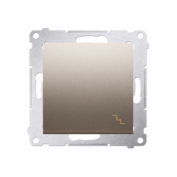 Simon 54 Premium Întrerupător cap scară auriu (modular) conector rapid, DW6.01/44