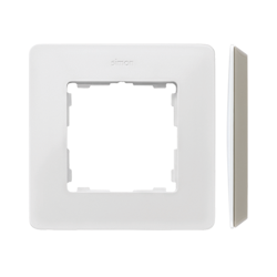 Ramă simplă Detail original-mono albă / bază gri cald Simon 82 Detail