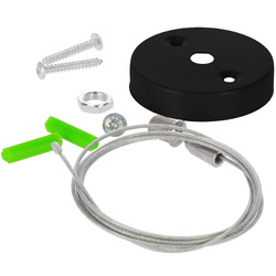MEVA PRO 1,5m pandent kit de agățare pentru șină de accesorii EDO777673 Negru