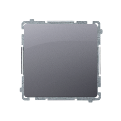 Łącznik jednobiegunowy (moduł), 10AX, 250V~, zaciski śrubowe srebrny mat Simon Basic BMW1.01/43