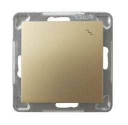 Întrerupător de scări  auriu metalizat Ospel Impresja lP-3Y/m/28