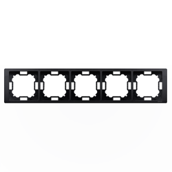 Ramka 5-krotna Neos uniwersalna poziom i pion grafit matowy Simon Basic BMRC5/28