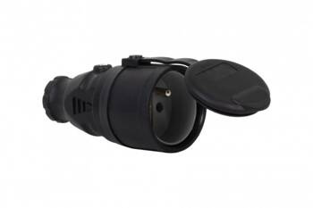 NOVA priză de cauciuc 230V 16A IP44 negru F-electro
