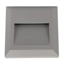 Corp de iluminat pentru scări cu LED montat pe suprafață 2W IP65 pătrat gri 4000K Step Light-Square-IP65 VT-1152-G 1324 V-TAC