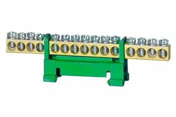 Bandă de protecție 15-mod. LOW 15x16mm2 verde F-electro