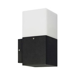 GRYF lampă de perete pentru exterior lampă de grădină ermetică IP44 negru pătrat E27 03652 Struhm