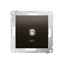 Simon 54 Premium Priză maro mat de antenă SAT simplă (modulară) DASF1.01/46