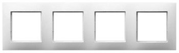 Ramă cvadruplă albă Ospel Aria R-4U/00
