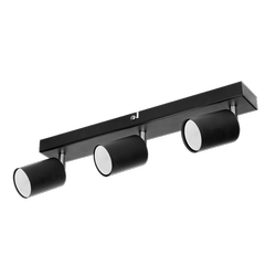 DOA SP 3I, corp de iluminat de perete și plafon, GU10 max. 3x50 W, IP20, negru