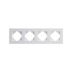 Ramă cvadruplă ABS albă, seria ViP ViPlast