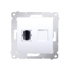 Simon 54 Premium Priză albă HDMI (modulară), DGHDMI.01/11