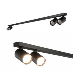 Plafonieră spot cu 4 puncte MALGA 4 LINE BLACK bară IP20 4xGU10 220–240 V neagră EDO777874 EDO Solutions
