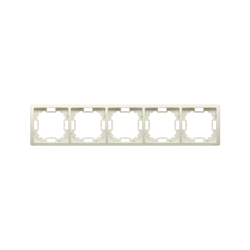 Ramka 5-krotna – uniwersalna poziom i pion, beż Kontakt Simon BMR5/12 Moduł