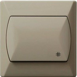 Întrerupător încrucișat bej Ospel Akcent lP-4A/01